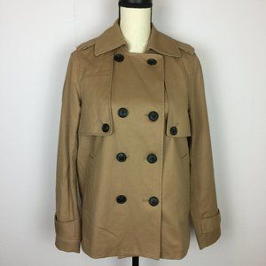Like New!! LIZ CLAIBORNE Double Breasted Coat Jacket Cotton
